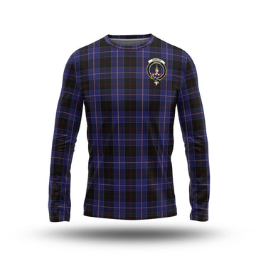 Dunlop Tartan Long Sleeve T-Shirt with Family Crest