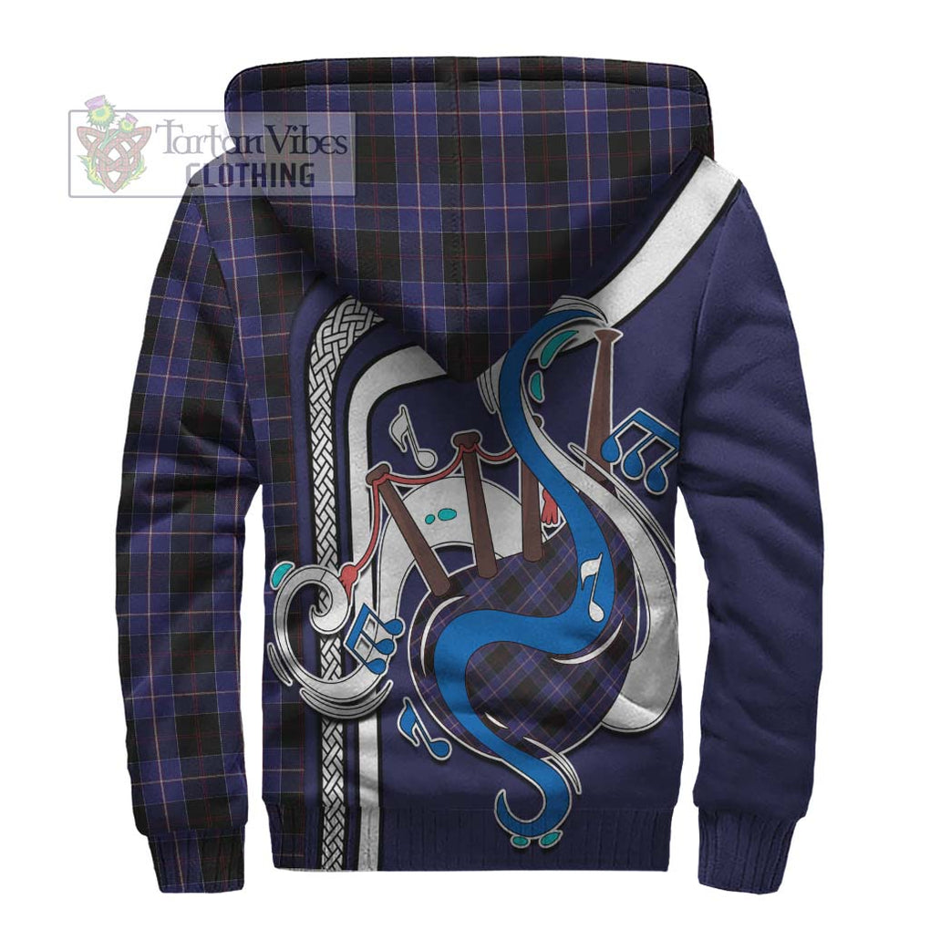 Dunlop Tartan Sherpa Hoodie with Epic Bagpipe Style - Tartanvibesclothing Shop