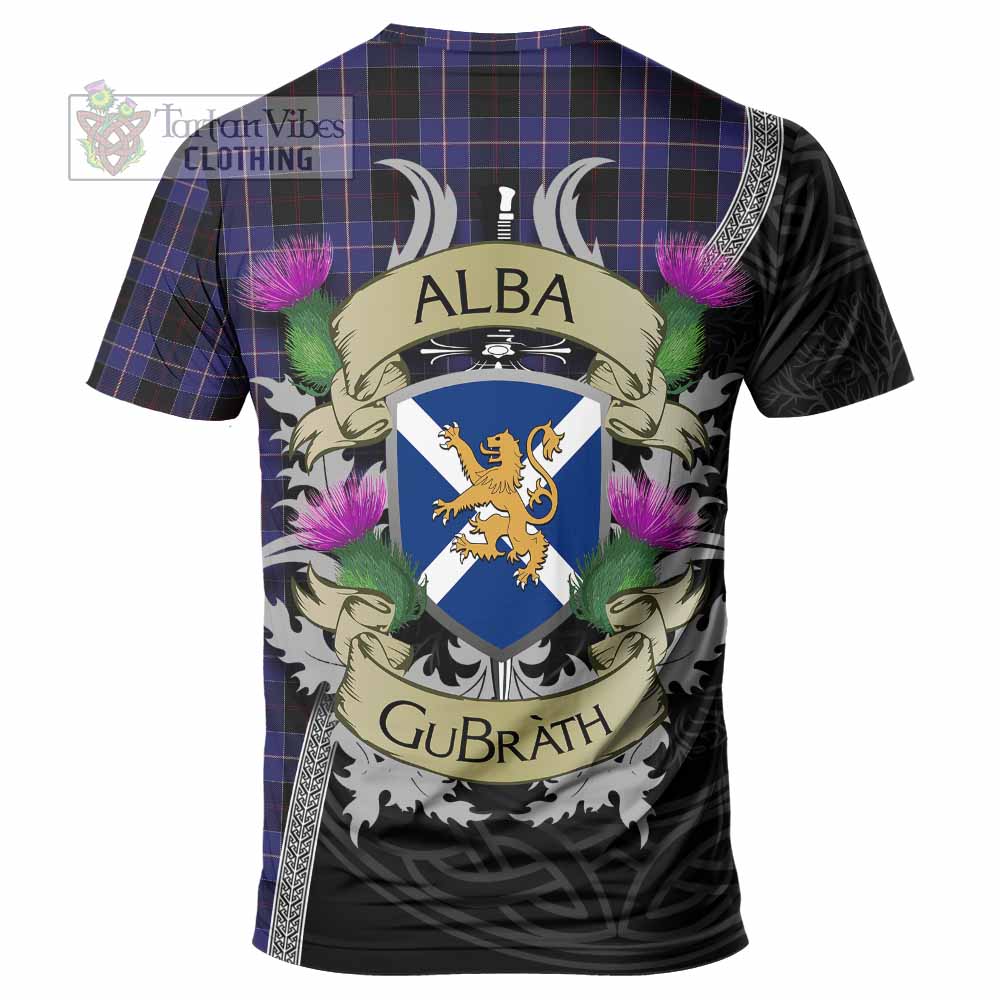 Dunlop Tartan Family Crest T-Shirt Lion Rampant Royal Thistle Shield Celtic Inspired - Tartan Vibes Clothing