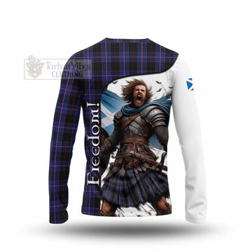 Dunlop Crest Tartan Long Sleeve T-Shirt Inspired by the Freedom of Scottish Warrior