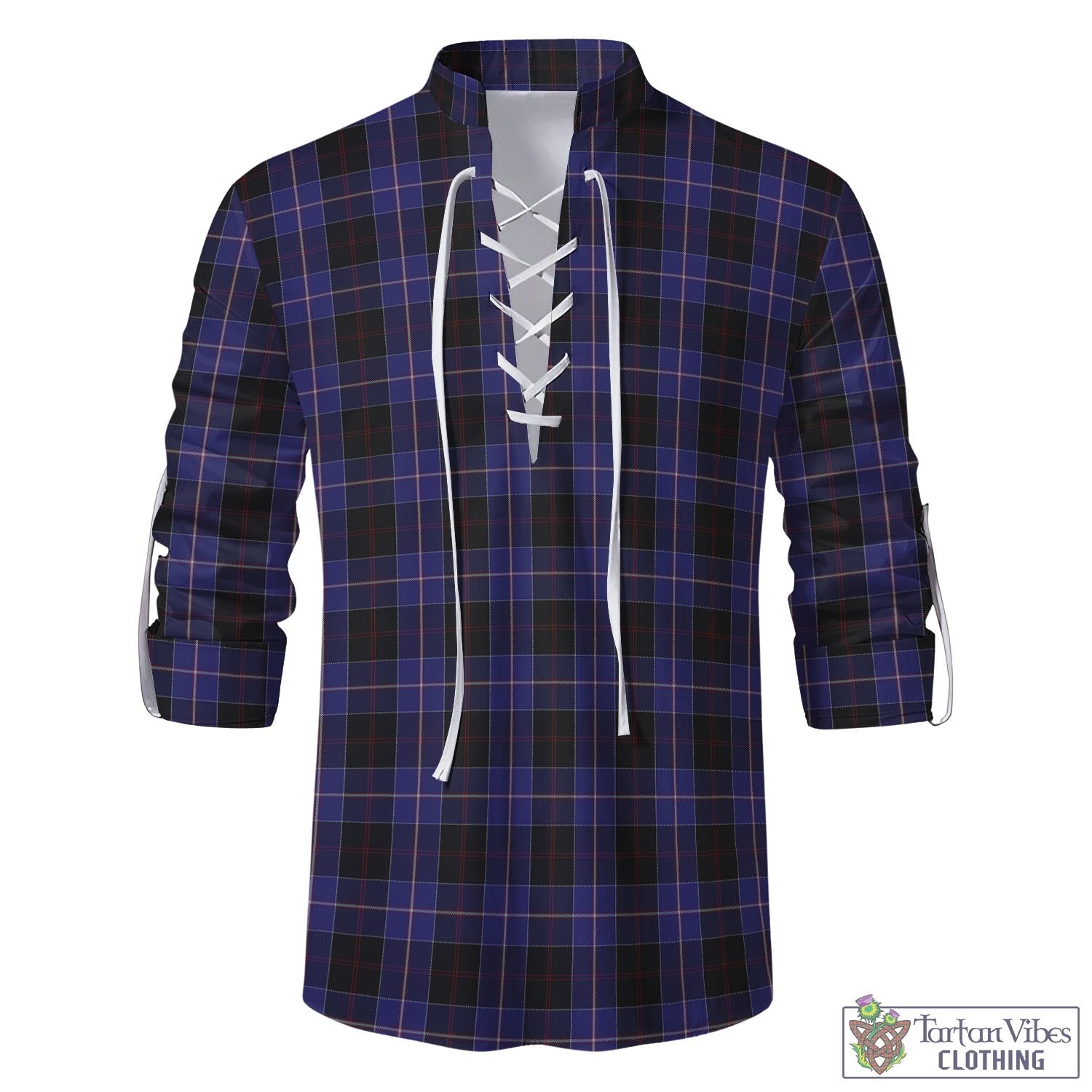 Dunlop Tartan Men's Scottish Traditional Jacobite Ghillie Kilt Shirt - Tartan Vibes Clothing