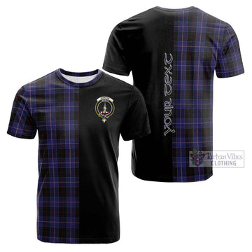 Dunlop Tartan Cotton T-shirt with Family Crest and Half Of Me Style