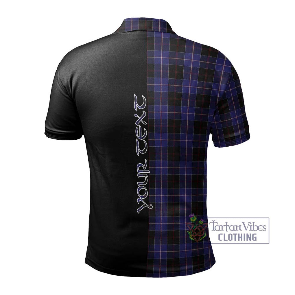 Dunlop Tartan Polo Shirt with Family Crest and Half Of Me Style - Tartanvibesclothing Shop