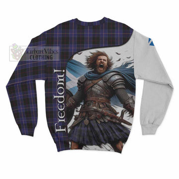 Dunlop Crest Tartan Sweatshirt Inspired by the Freedom of Scottish Warrior