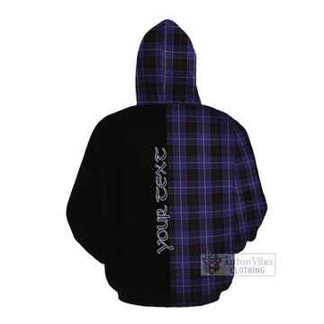 Dunlop Tartan Cotton Hoodie with Family Crest and Half Of Me Style