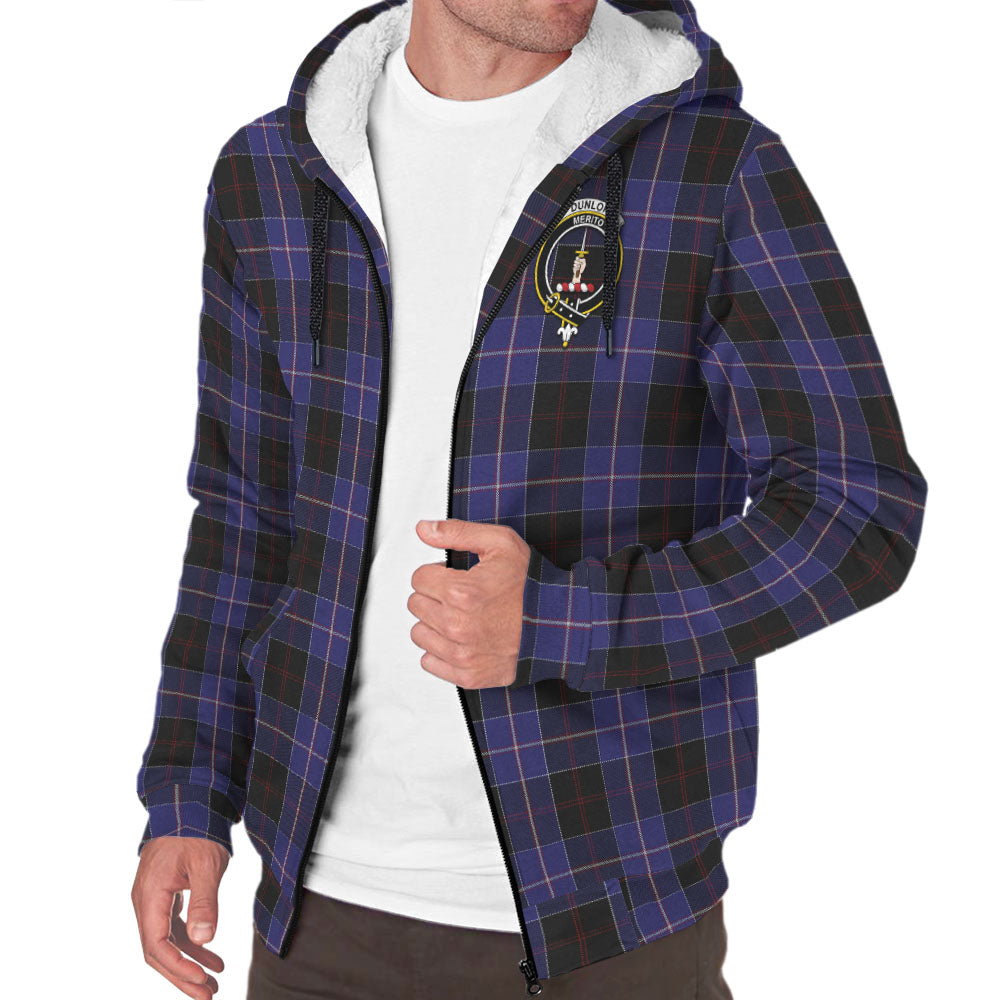 dunlop-tartan-sherpa-hoodie-with-family-crest