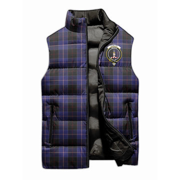 Dunlop Tartan Sleeveless Puffer Jacket with Family Crest