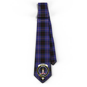 Dunlop Tartan Classic Necktie with Family Crest