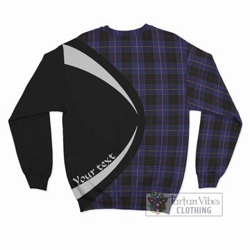 Dunlop Tartan Sweatshirt with Family Crest Circle Style