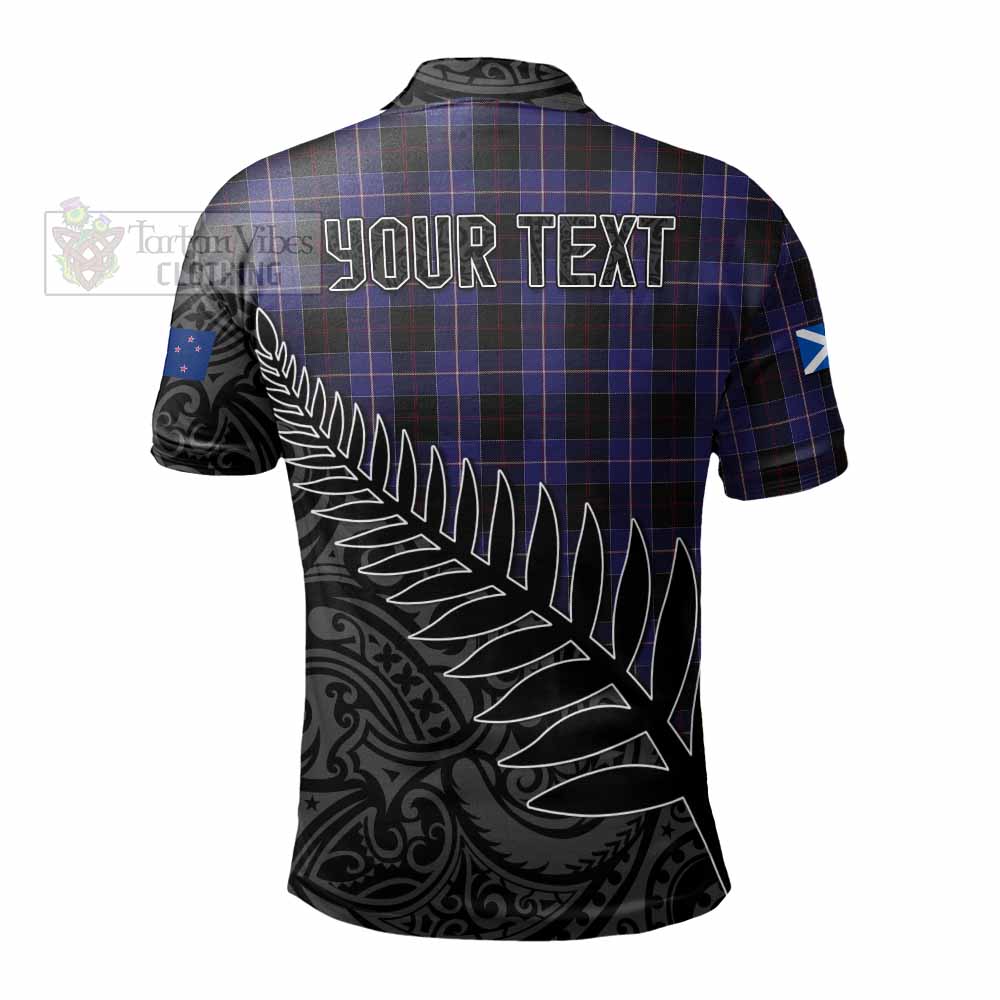 Dunlop Crest Tartan Polo Shirt with New Zealand Silver Fern Half Style