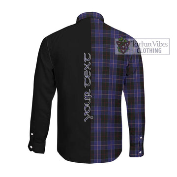 Dunlop Tartan Long Sleeve Button Shirt with Family Crest and Half Of Me Style