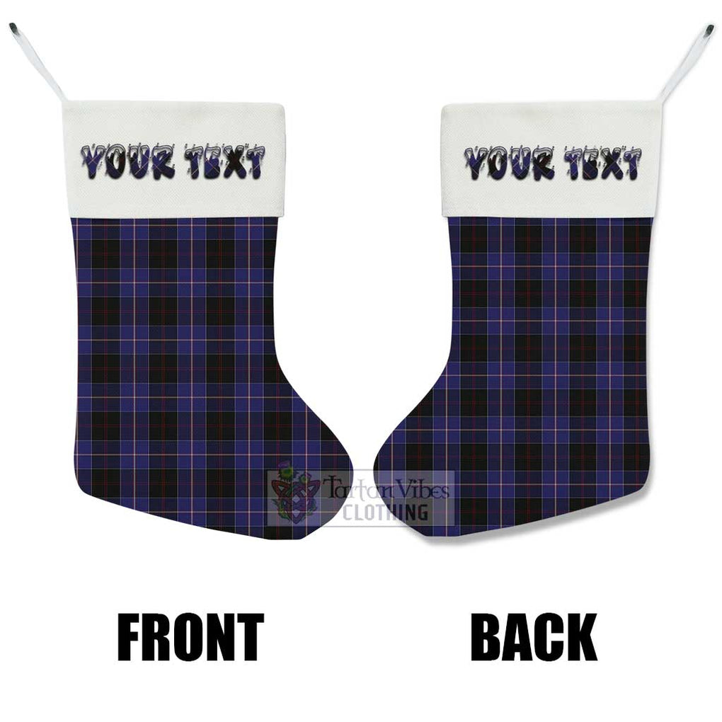 Tartan Vibes Clothing Dunlop Tartan Christmas Stocking with Personalized Text