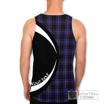 Dunlop Tartan Men's Tank Top with Family Crest Circle Style