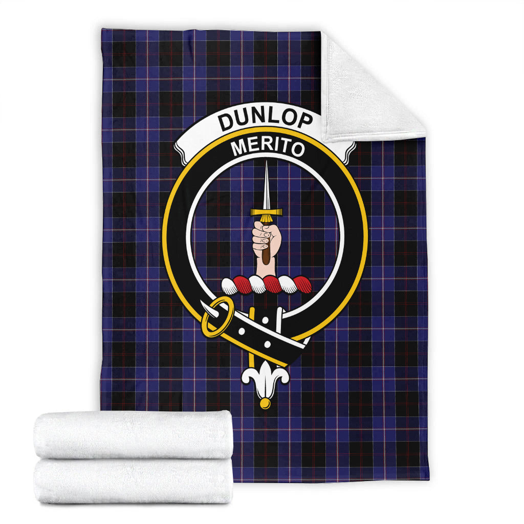 dunlop-tartab-blanket-with-family-crest