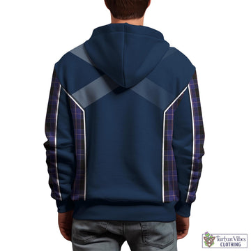 Dunlop Tartan Hoodie with Family Crest and Scottish Thistle Vibes Sport Style