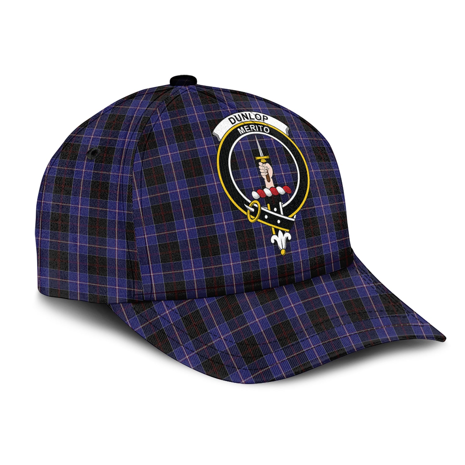 Dunlop Tartan Classic Cap with Family Crest - Tartan Vibes Clothing