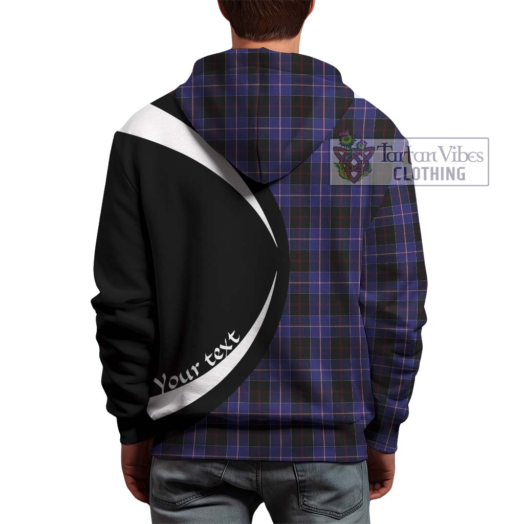 Tartan Vibes Clothing Dunlop Tartan Hoodie with Family Crest Circle Style