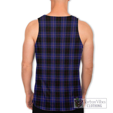 Dunlop Tartan Men's Tank Top with Family Crest DNA In Me Style