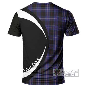 Dunlop Tartan T-Shirt with Family Crest Circle Style