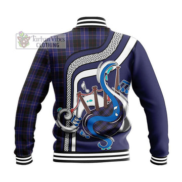 Dunlop Tartan Baseball Jacket with Epic Bagpipe Style