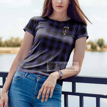 Dunlop Tartan Cotton T-Shirt with Family Crest