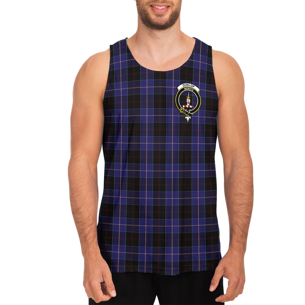 dunlop-tartan-mens-tank-top-with-family-crest