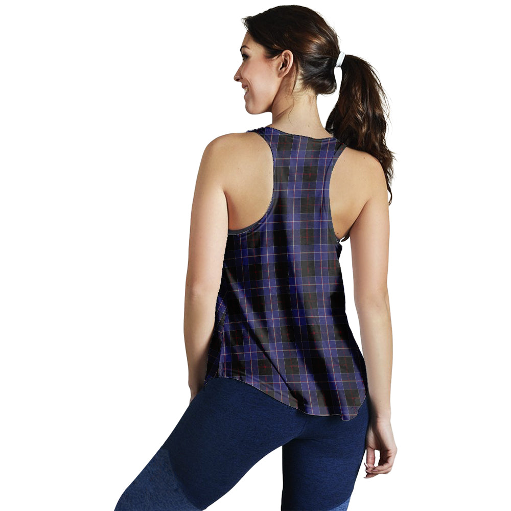 dunlop-tartan-women-racerback-tanks-with-family-crest