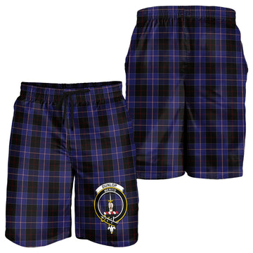 Dunlop Tartan Mens Shorts with Family Crest