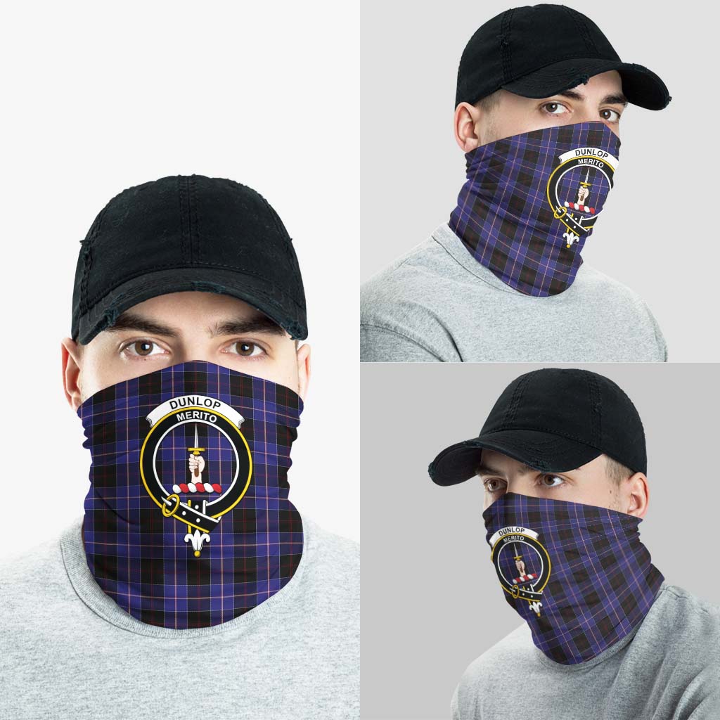 Dunlop Tartan Neck Gaiters, Tartan Bandanas, Tartan Head Band with Family Crest