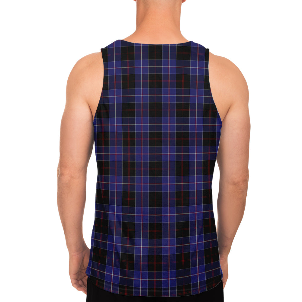 dunlop-tartan-mens-tank-top-with-family-crest