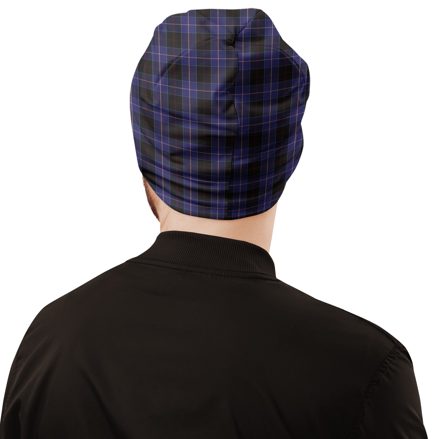 Dunlop Tartan Beanies Hat with Family Crest - Tartan Vibes Clothing