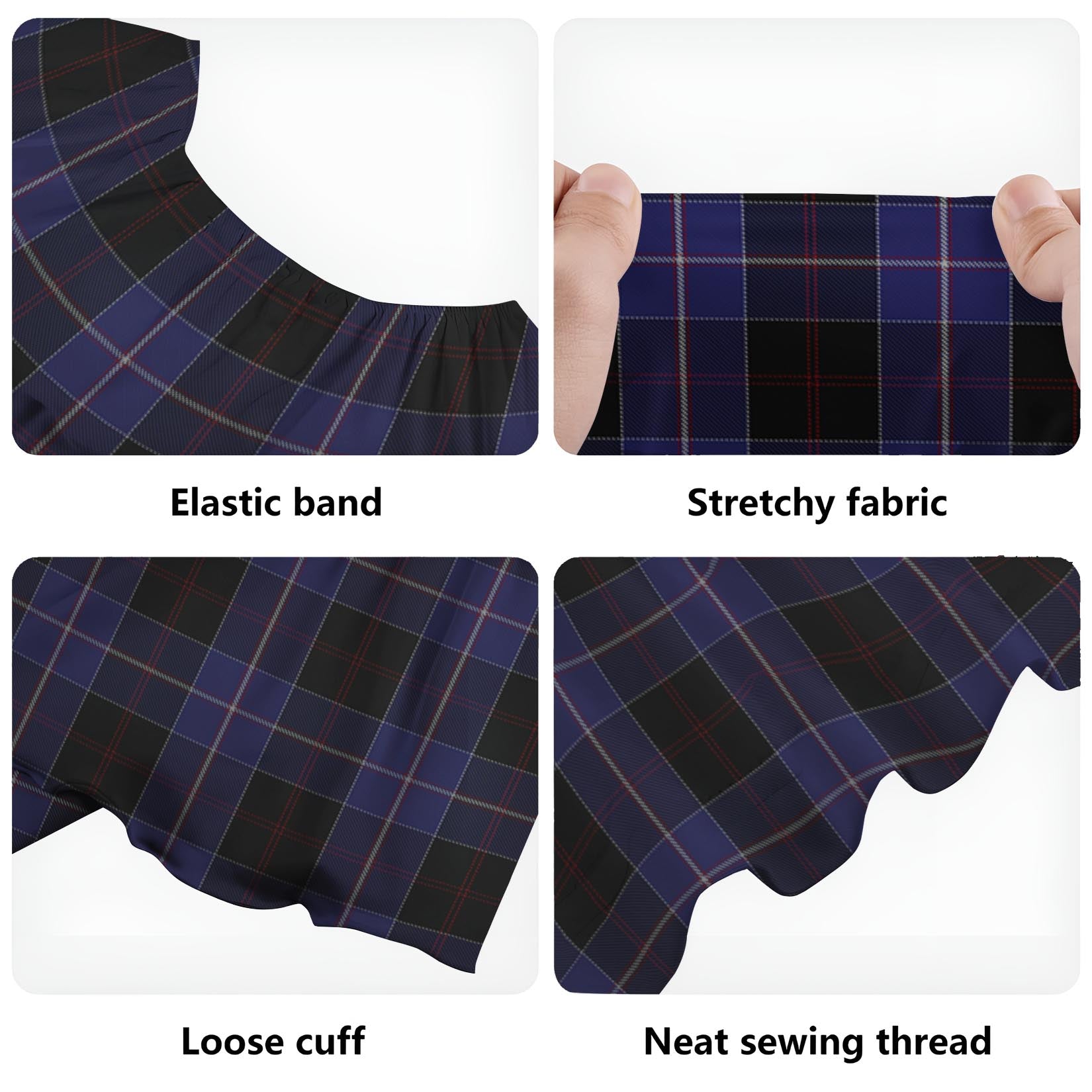 Dunlop Tartan Off Shoulder Long Dress - Tartanvibesclothing