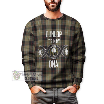 Dunlop Hunting Tartan Sweatshirt with Family Crest DNA In Me Style