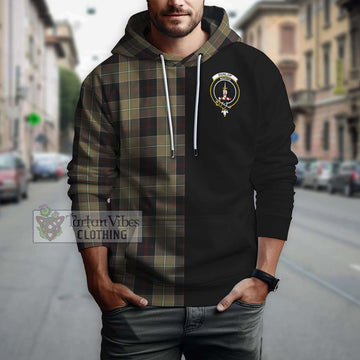 Dunlop Hunting Tartan Hoodie with Family Crest and Half Of Me Style