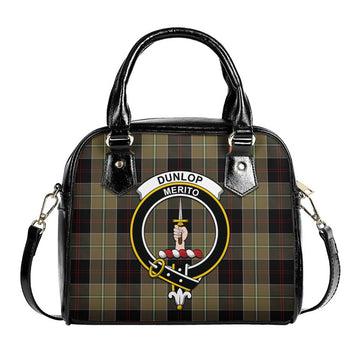 Dunlop Hunting Tartan Shoulder Handbags with Family Crest