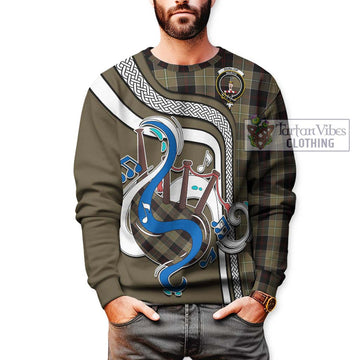 Dunlop Hunting Tartan Sweatshirt with Epic Bagpipe Style