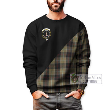 Dunlop Hunting Tartan Sweatshirt with Family Crest and Military Logo Style