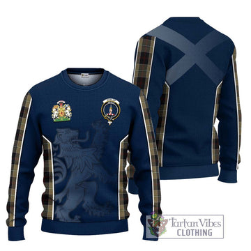 Dunlop Hunting Tartan Ugly Sweater with Family Crest and Lion Rampant Vibes Sport Style