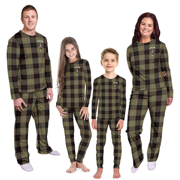 Dunlop Hunting Tartan Pajamas Family Set with Family Crest