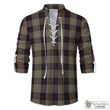 Dunlop Hunting Tartan Men's Scottish Traditional Jacobite Ghillie Kilt Shirt