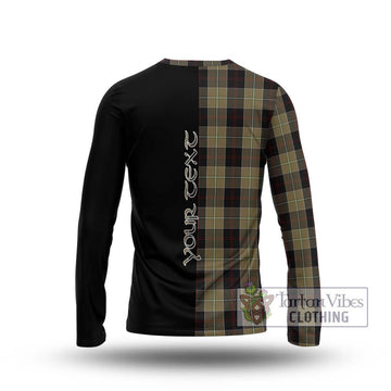 Dunlop Hunting Tartan Long Sleeve T-Shirt with Family Crest and Half Of Me Style