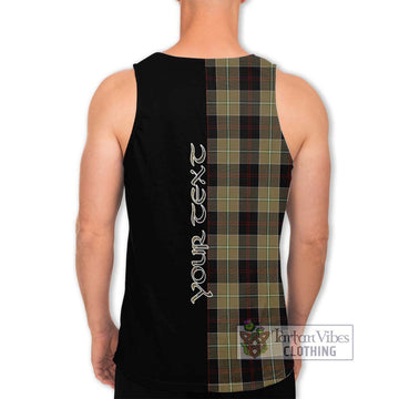 Dunlop Hunting Tartan Men's Tank Top with Family Crest and Half Of Me Style