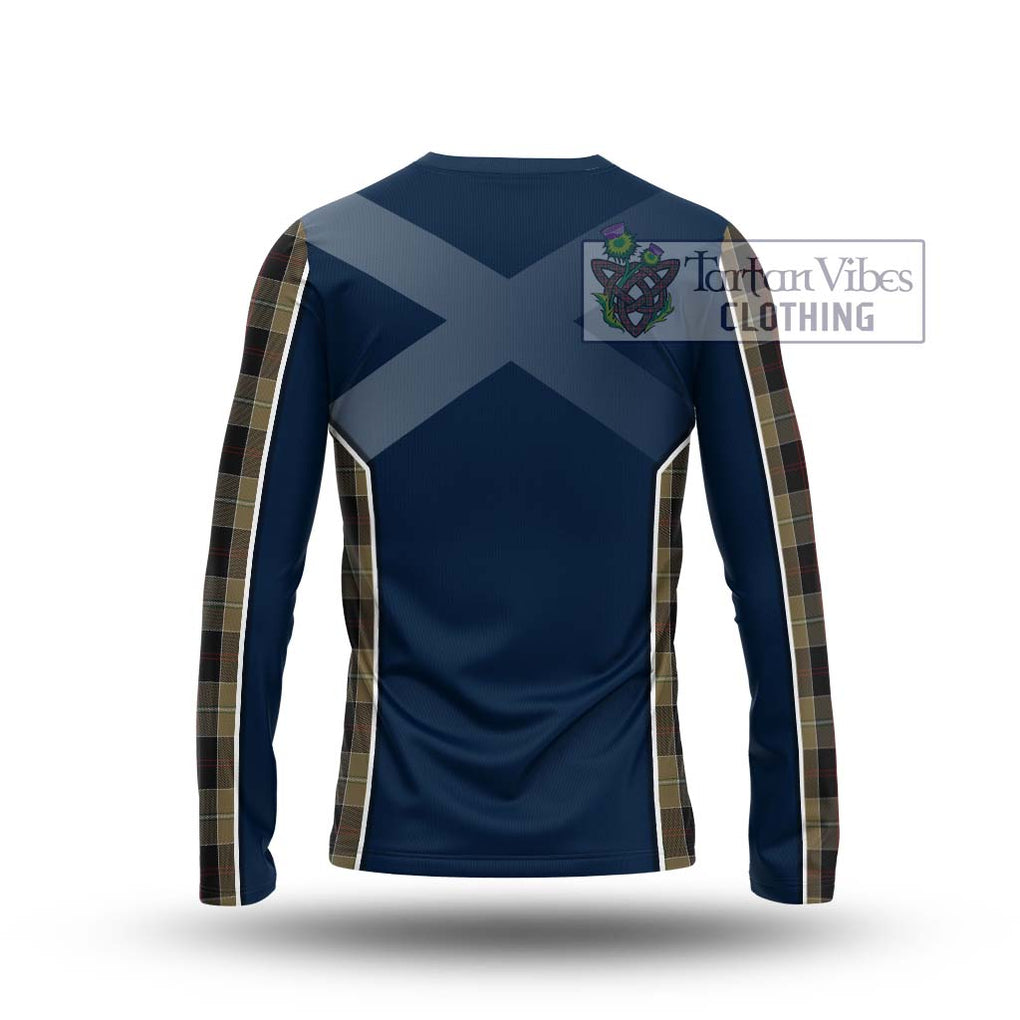 Dunlop Hunting Tartan Long Sleeve T-Shirt with Family Crest and Lion Rampant Vibes Sport Style - Tartan Vibes Clothing