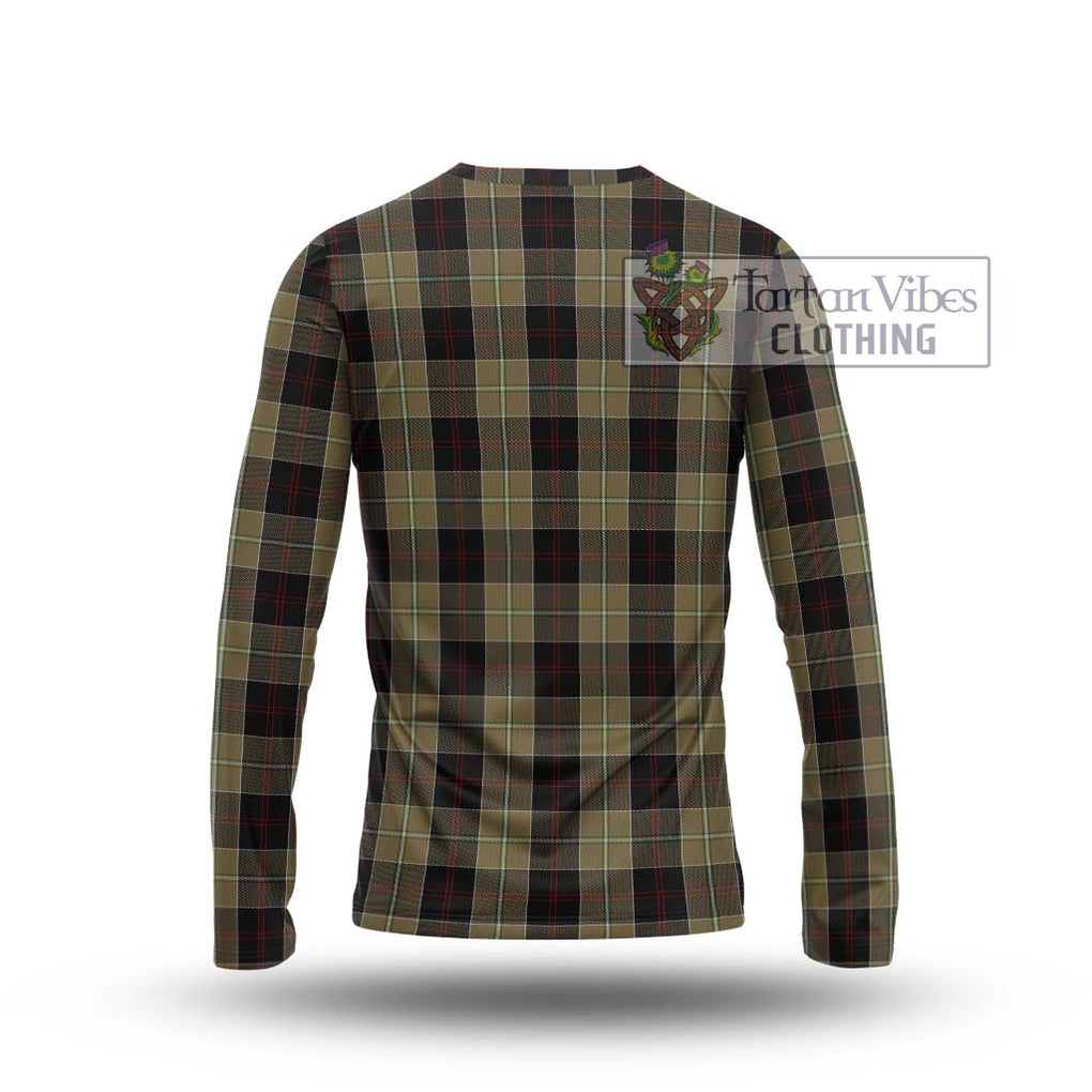 Dunlop Hunting Tartan Long Sleeve T-Shirt with Family Crest DNA In Me Style - Tartanvibesclothing Shop