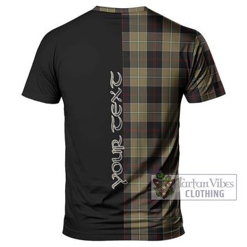 Dunlop Hunting Tartan T-Shirt with Family Crest and Half Of Me Style