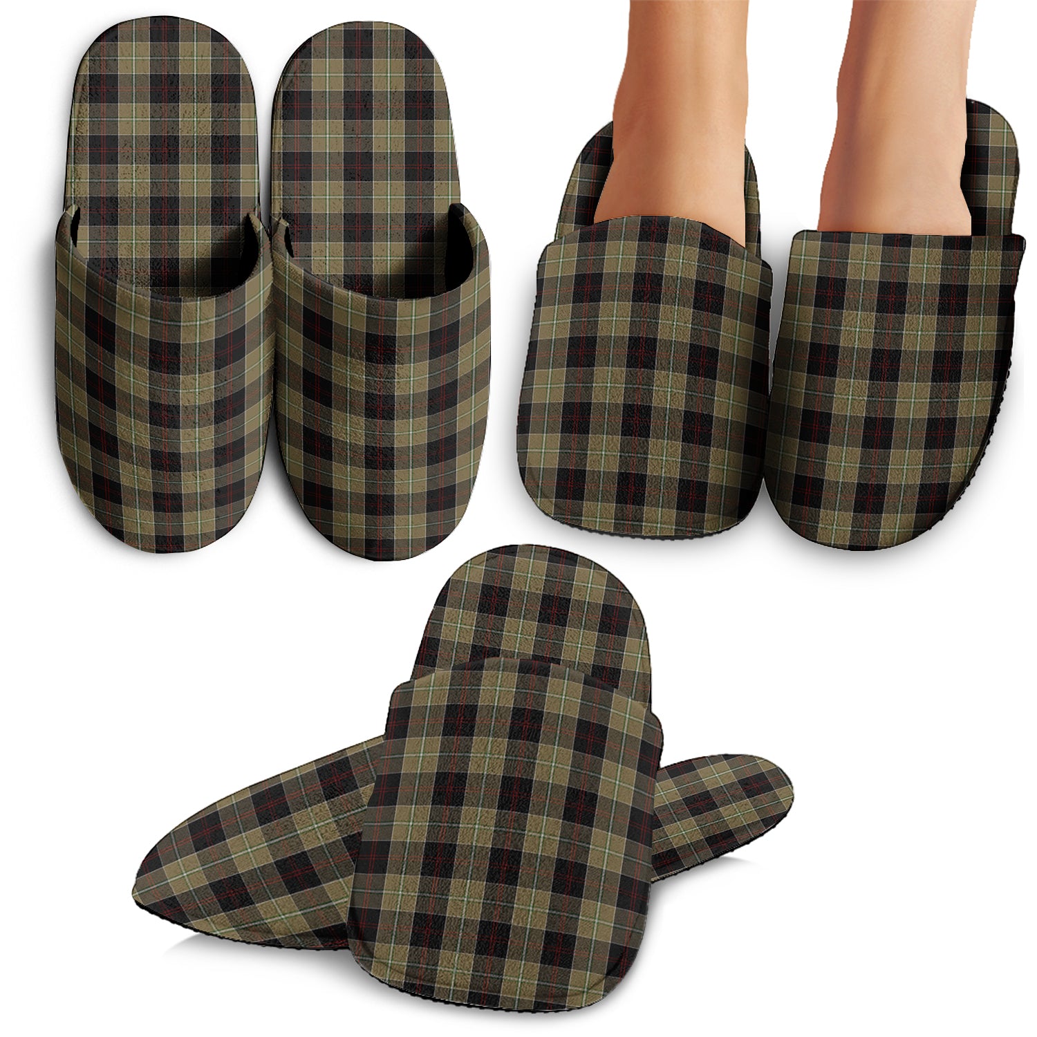 Dunlop Hunting Tartan Home Slippers - Tartanvibesclothing