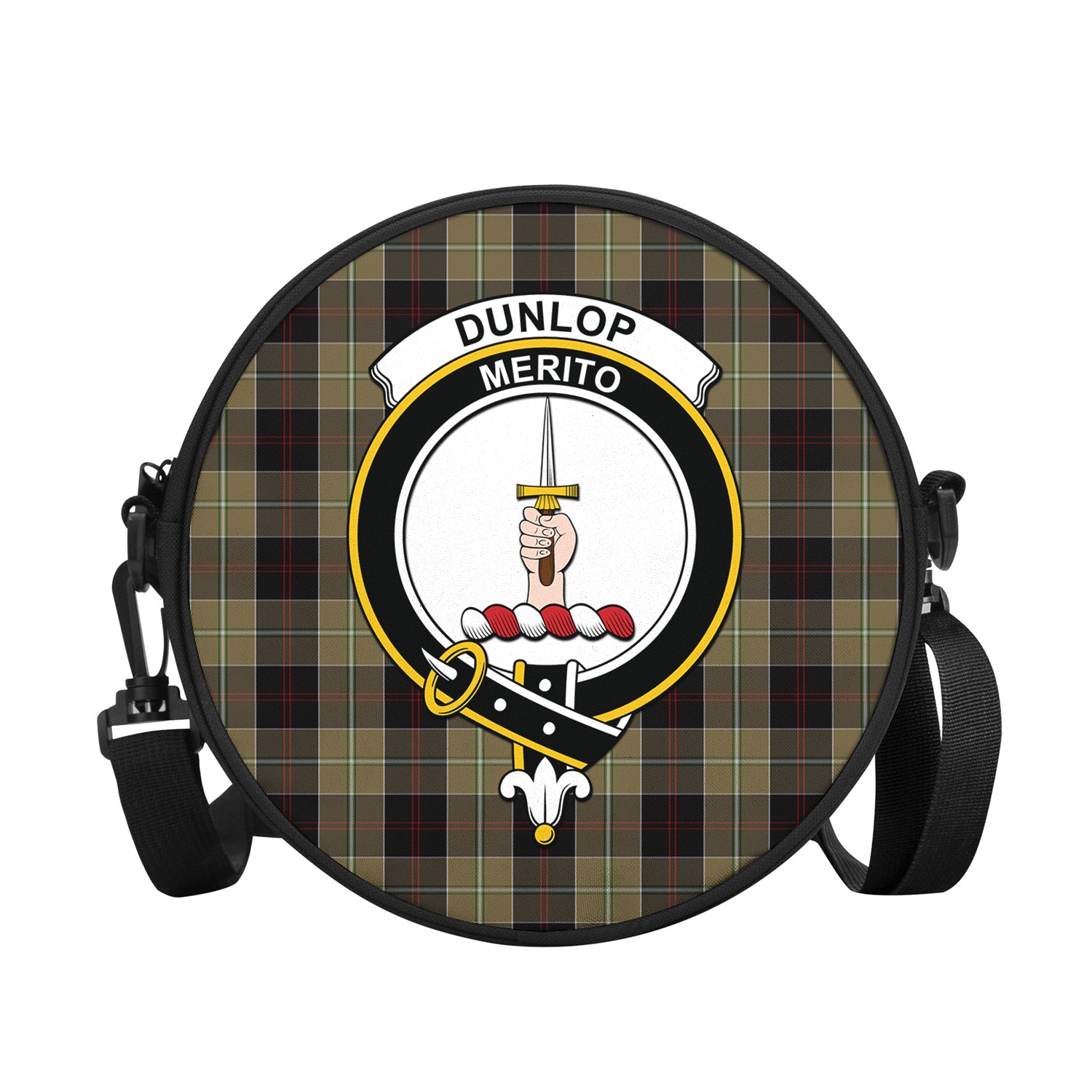 dunlop-hunting-tartan-round-satchel-bags-with-family-crest