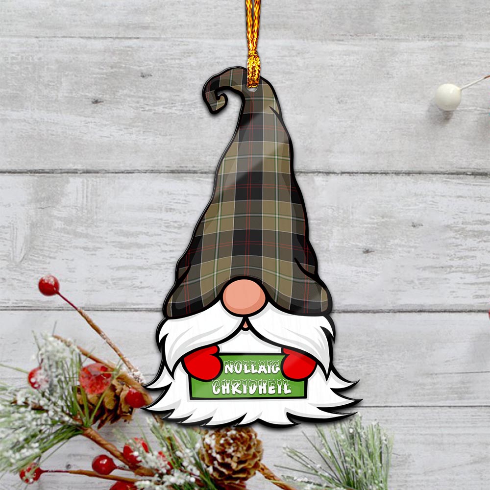 Dunlop Hunting Gnome Christmas Ornament with His Tartan Christmas Hat - Tartan Vibes Clothing