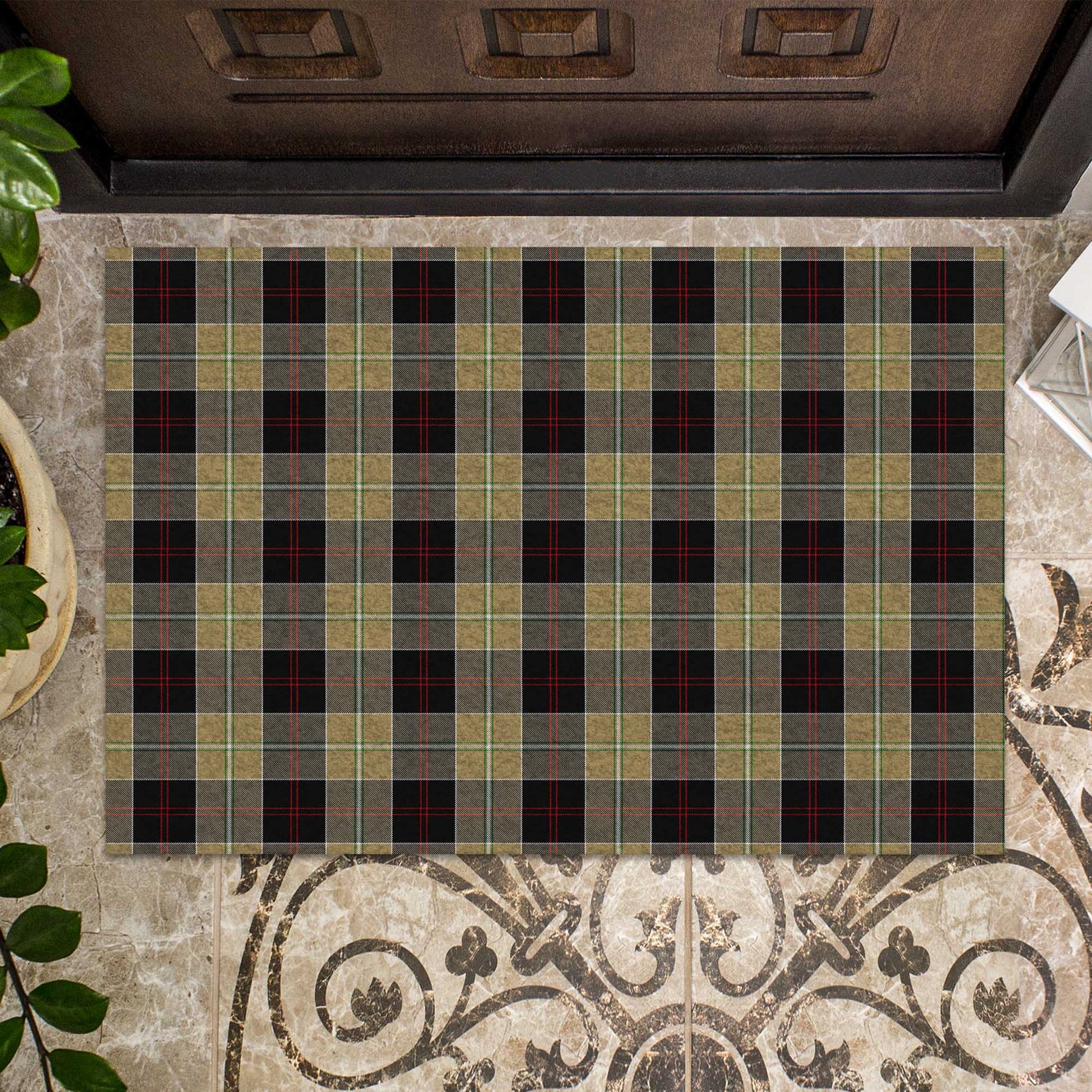 Dunlop Hunting Tartan Door Mat - Tartanvibesclothing