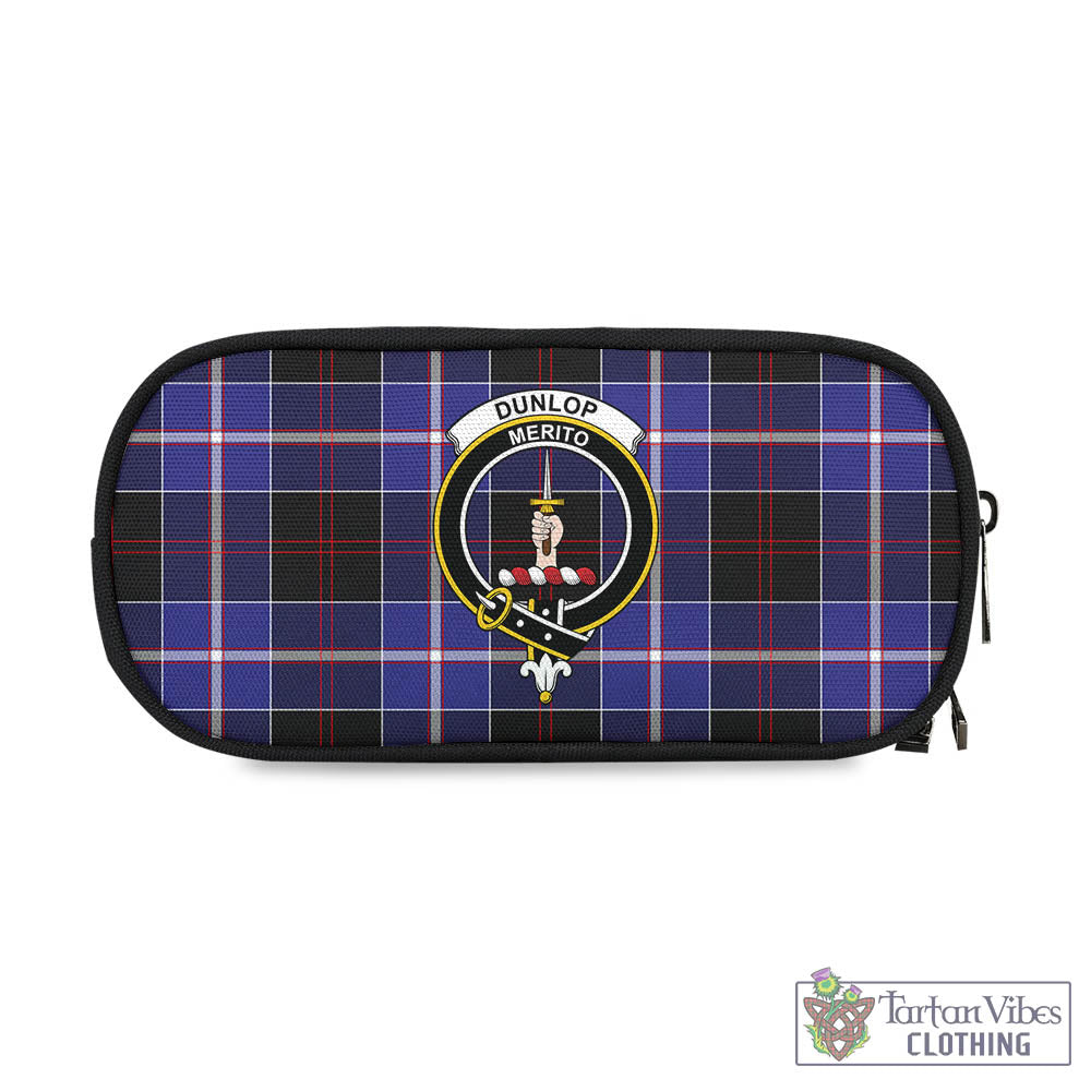 Tartan Vibes Clothing Dunlop Modern Tartan Pen and Pencil Case with Family Crest